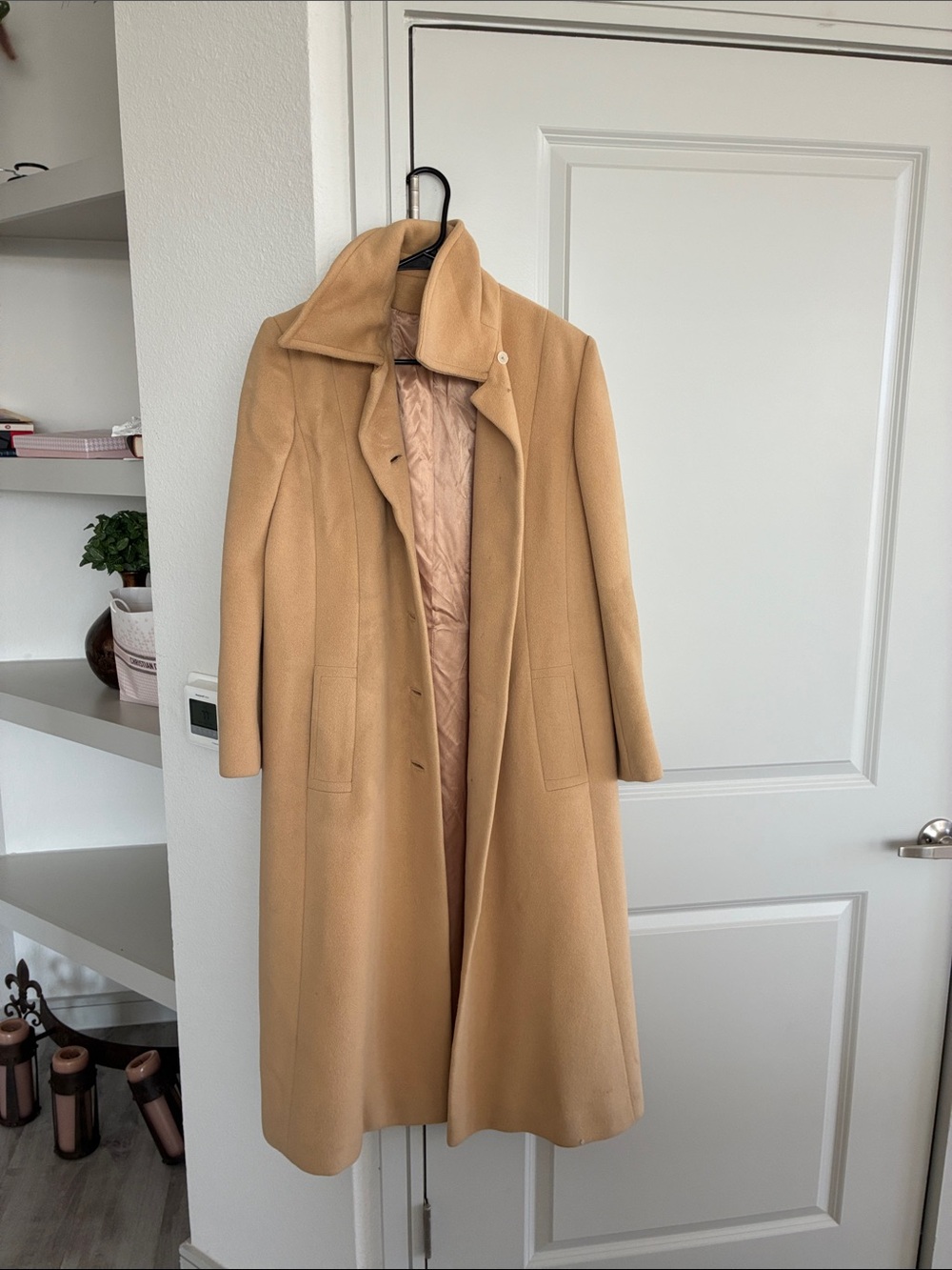 Regency Cashmere Camel Long Trench Coat